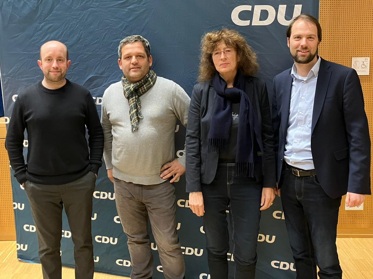  Lukas Sthn, Harald Hanstein, Susanne Weber und Tobias Trxler (v.l.n.r.)